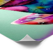Spritzer-Teetassen Poster (Ecke)