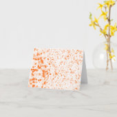Spritzer Textur - Orange Karte (Gelbe Blume)