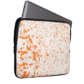 Spritzer Textur - Orange Laptopschutzhülle (Vorne Rechts)
