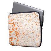 Spritzer Textur - Orange Laptopschutzhülle (Vorderseite Links)