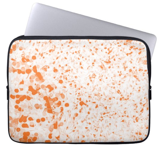 Spritzer Textur - Orange Laptopschutzhülle (Vorderseite)