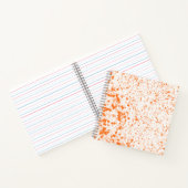Spritzer Textur - Orange Notizblock (Innenseite)