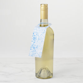 Spritzer Texture - Blau Flaschenanhänger