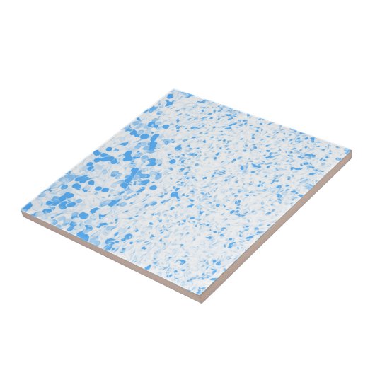 Spritzer Texture - Blau Fliese (Seite)
