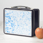 Spritzer Texture - Blau Metall Brotdose (Beispiel)
