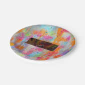 Spritzer-Überraschung Pappteller (Schrägansicht)