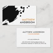 Spritzer und Maler für Pinselstrich Visitenkarte (Vorne/Hinten)