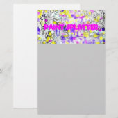 Spritzer und Tropfen Briefpapier (Vorne/Hinten)