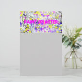 Spritzer und Tropfen Briefpapier (Stehend Vorderseite)