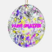 Spritzer und Tropfen Keramikornament (Links)