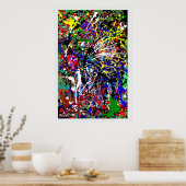 Spritzer Up Paint Spritzer Poster (Küche)