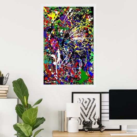 Spritzer Up Paint Spritzer Poster (Heimbüro)