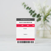 Spritzer VIP Sitzungsbegleitschein Platzkarte (Stehend Vorderseite)