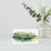 Spritzer-Visitenkarte für Aquarellfarbe Visitenkarte (Stehend Vorderseite)