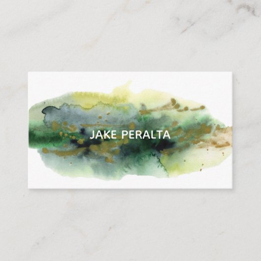 Spritzer-Visitenkarte für Aquarellfarbe Visitenkarte (Vorderseite)