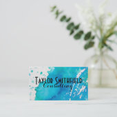 Spritzer-Visitenkarte Visitenkarte (Stehend Vorderseite)