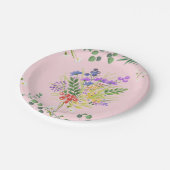 Spritzer von Blume Pappteller (Schrägansicht)