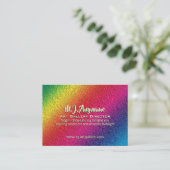 Spritzer von Rainbow Molten Glass Visitenkarte (Stehend Vorderseite)