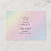 Spritzer von Rainbow Molten Glass Visitenkarte (Rückseite)