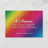 Spritzer von Rainbow Molten Glass Visitenkarte (Vorderseite)