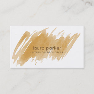 Spritzer Wasserfarbe Elegante Abstrakt Moderne Kun Visitenkarte