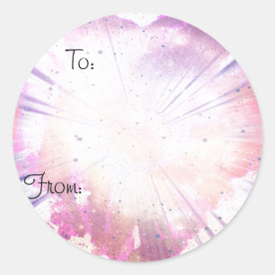 Spritzer Weihnachten Runder Aufkleber