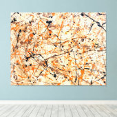 SPRITZER XII - Aktionsgemälde - Abstrakt- Leinwanddruck (Insitu (Holzboden))