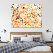 SPRITZER XII - Aktionsgemälde - Abstrakt- Leinwanddruck (Insitu (Schlafzimmer))