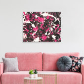 SPRITZER XLI - Aktionsgemälde - Abstrakt- Leinwanddruck (Insitu (Wohnzimmer))