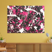 SPRITZER XLI - Aktionsgemälde - Abstrakt- Leinwanddruck (Insitu (Wohnzimmer))