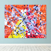 SPRITZER XXI - Aktionsgemälde - Abstrakt- Leinwanddruck (Insitu (Holzboden))