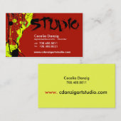 Spritzergrunge-Geschäfts-Karte Visitenkarte (Vorne/Hinten)