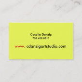 Spritzergrunge-Geschäfts-Karte Visitenkarte (Rückseite)