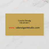 Spritzergrunge-Geschäfts-Karte Visitenkarte (Rückseite)