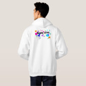 Spritzerkundengerechter Hoodie (Schwarz voll)