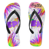 Spritzfarbe Badesandalen (Fußbett)