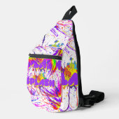 Spritzfarbe Crossbody Bag (Rechte Ecke)