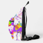 Spritzfarbe Crossbody Bag (Rechts)