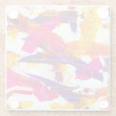 Spritzfarbe Glasuntersetzer (Rückseite)