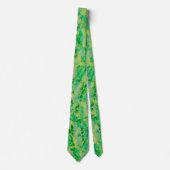 Spritzfarbe Grün Schlips Krawatte (Vorderseite)