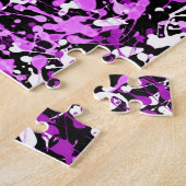Spritzfarbe in Orchidee Puzzle (Seite)