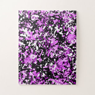 Spritzfarbe in Orchidee Puzzle