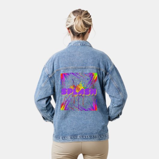 Spritzfarbe Jeansjacke (Modell)