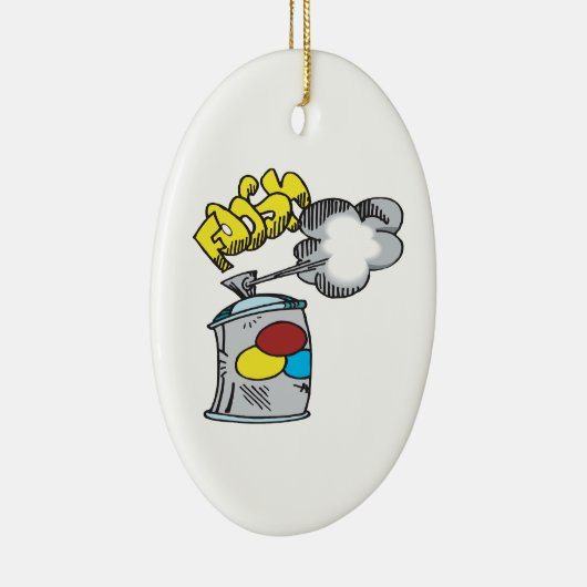 Spritzfarbe Keramikornament (Rechts)