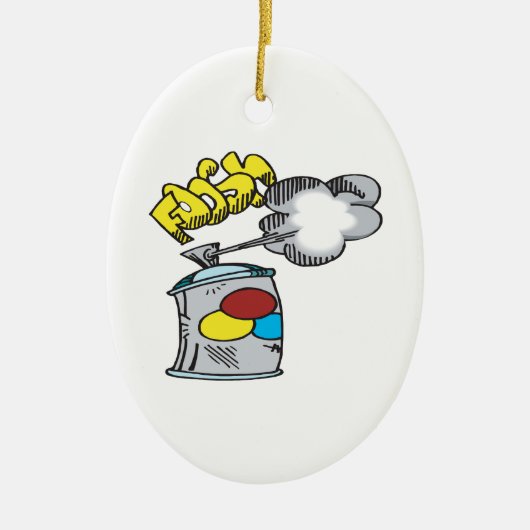 Spritzfarbe Keramikornament (Vorne)