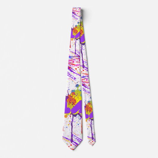 Spritzfarbe Krawatte (Vorderseite)