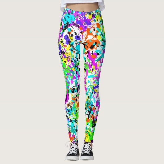 Spritzfarbe Leggings (Vorderseite)