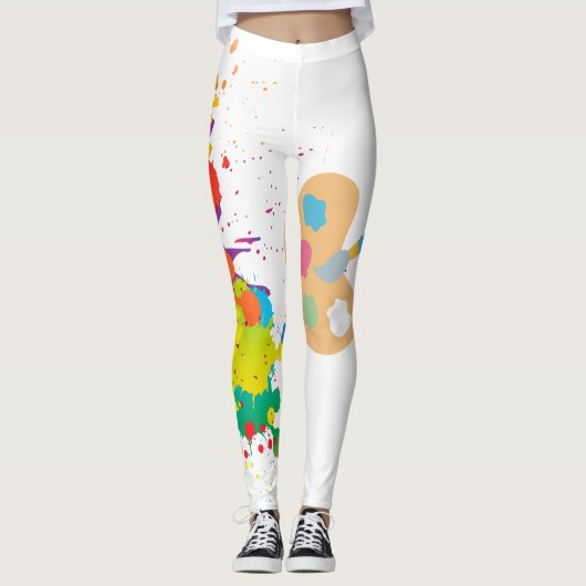 Spritzfarbe Leggings (Vorderseite)
