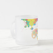 Spritzfarbe, Pinsel Mattglastasse (Vorderseite Links)