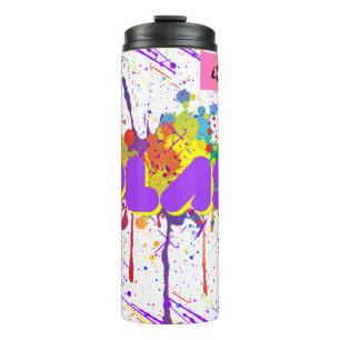 Spritzfarbe Thermosbecher